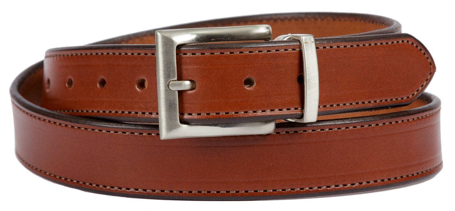 Leather BeltDRESS BELT - Stitched Bridle Leather in 4 Colors USA HANDMADEbeltbeltsSaving Shepherd