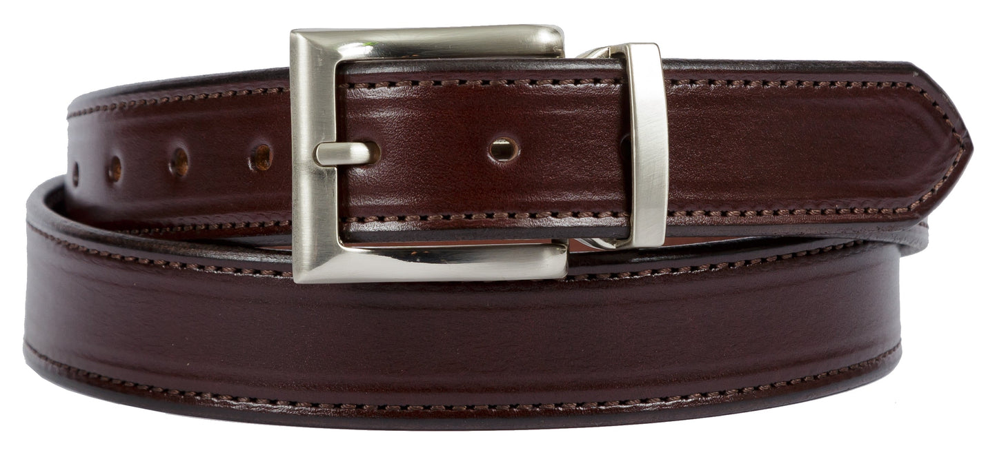 Leather BeltDRESS BELT - Stitched Bridle Leather in 4 Colors USA HANDMADEbeltbeltsSaving Shepherd