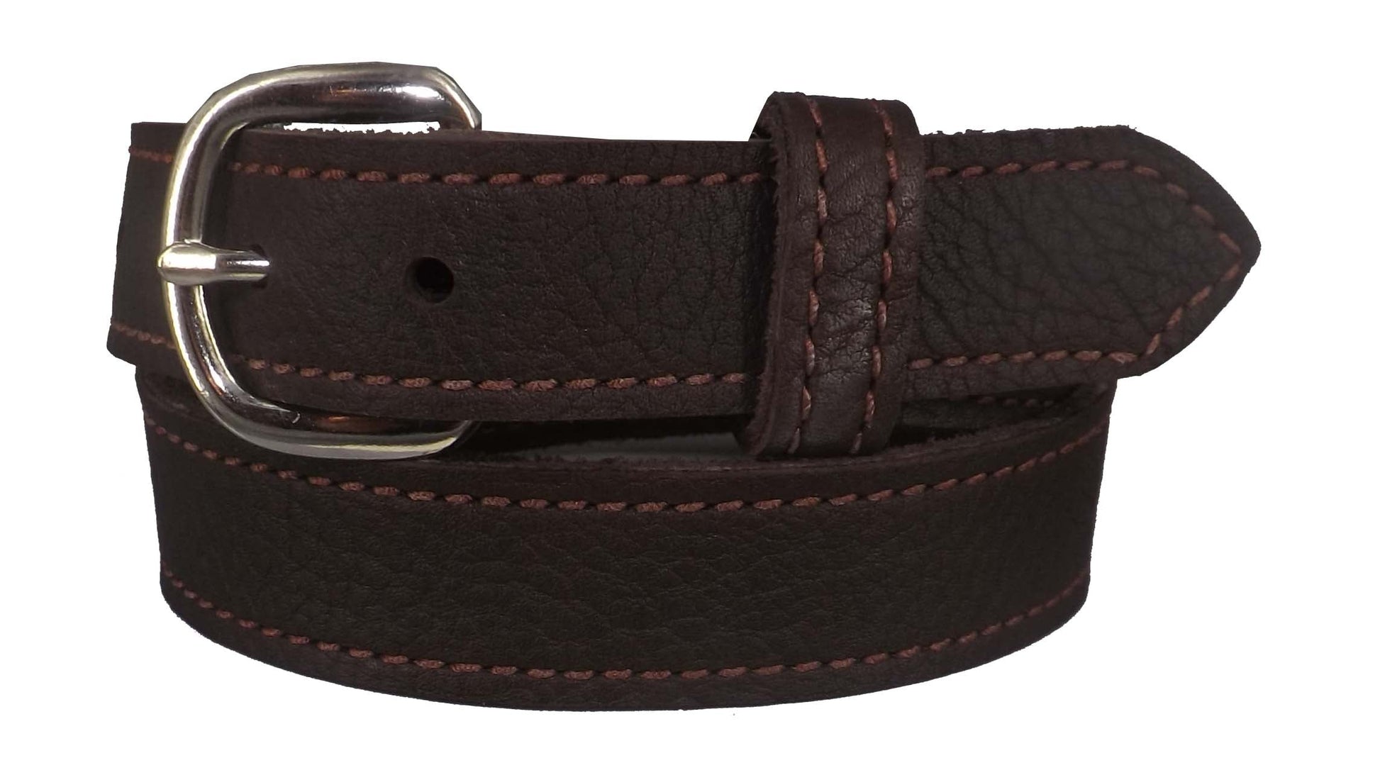 Ladies BeltBROWN LADIES BULLHIDE LEATHER STITCHED BELT - Choice of Stitching - Handmade in USAbeltbeltsSaving Shepherd