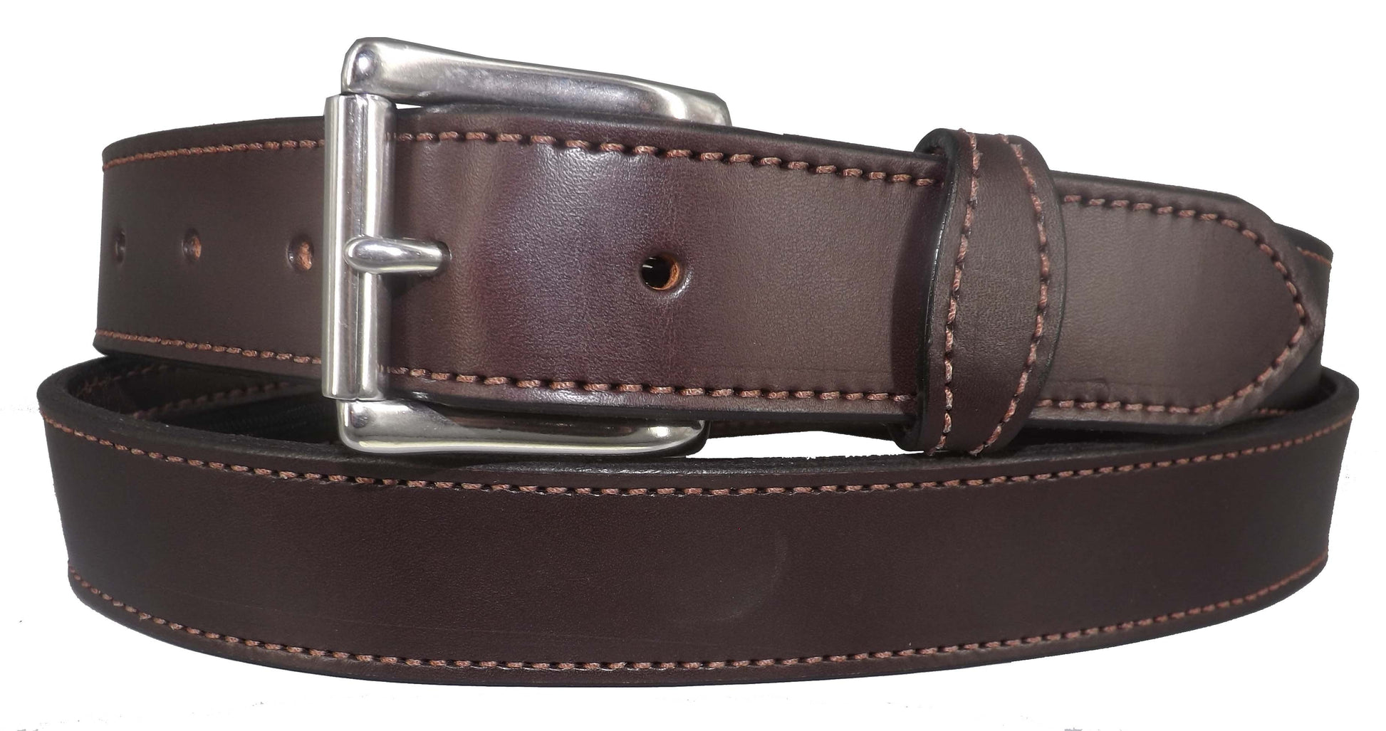 Money BeltMONEY BELT - DARK BROWN English Bridle Leather Concealed 16" Zipper PouchbeltbeltsSaving Shepherd