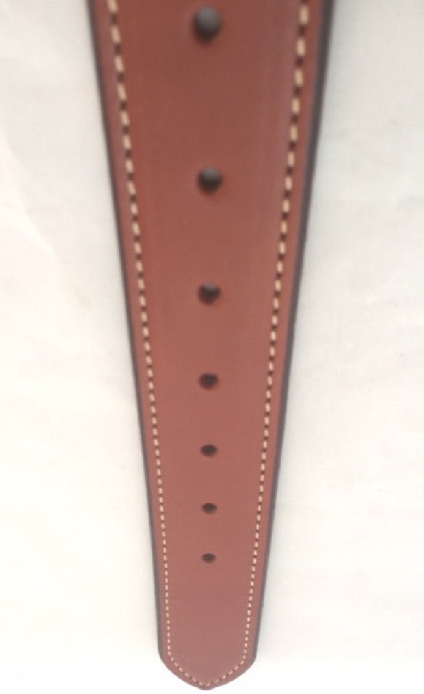 Leather BeltCHESTNUT BROWN LEATHER BELT - Stitched Thick & Heavy Duty for Dress or WorkAmishbeltSaving Shepherd