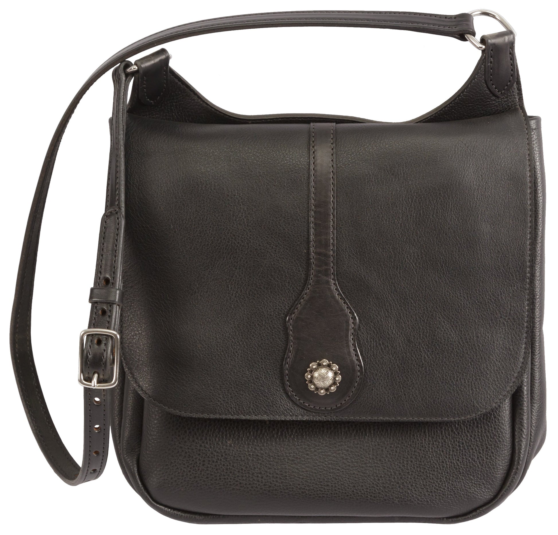Leather PurseSADDLE BAG - Stitched Leather Purse with Concho - 3 Colors 2 SizesbagleatherSaving Shepherd