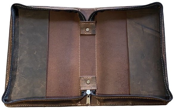 Bible CoverBIBLE CASE - Stitched Full Grain Leather Zippered Book HolderbiblebookSaving Shepherd