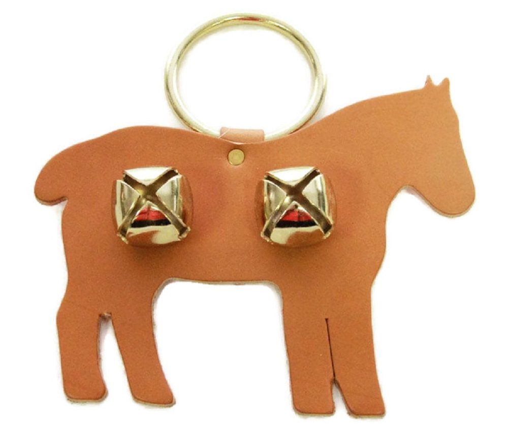 Door ChimeDOOR CHIME - LEATHER HORSE with SLEIGH BELLS in 4 Colors - Amish Handmade in USAbellschimesSaving Shepherd