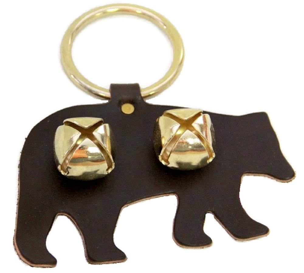 Door ChimeDOOR CHIME - LEATHER BEAR with JINGLE BELLS in 4 Colors - Amish Handmade in USAbearbearsSaving Shepherd