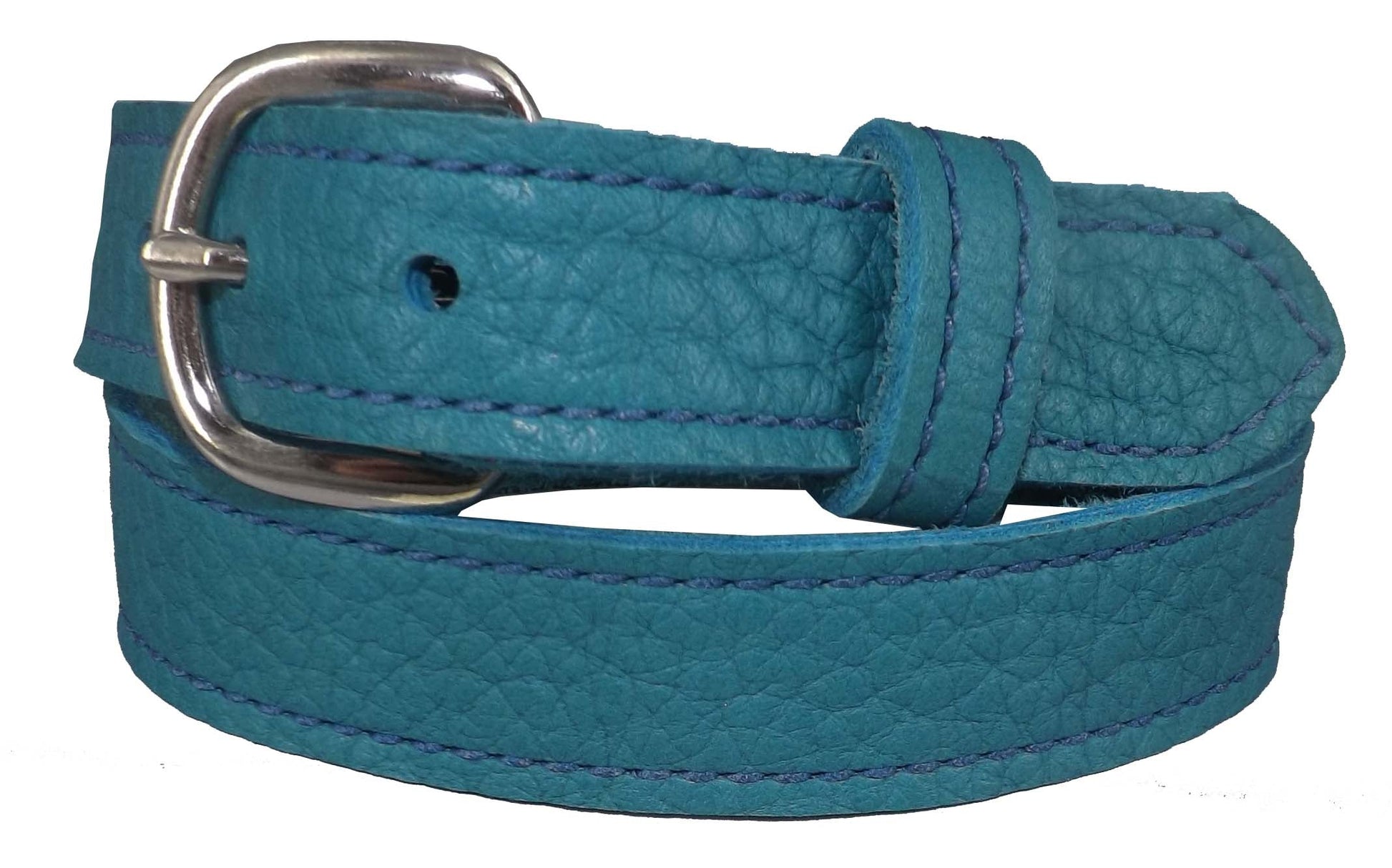 Ladies BeltLADIES TURQUOISE BULLHIDE LEATHER STITCHED BELT - Choice of Stitching - Handmade in USAbeltbeltsSaving Shepherd