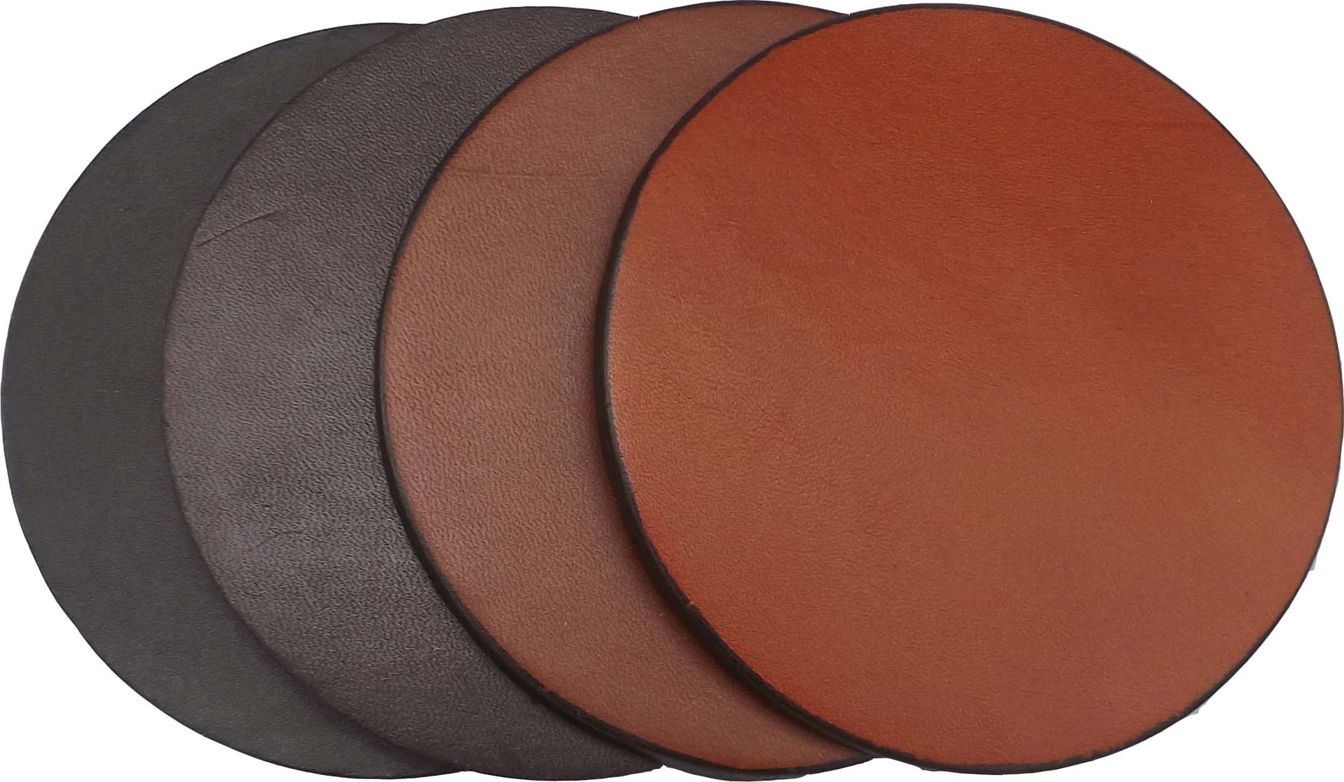 CoastersLEATHER COASTER SET - 4 Plain or Stitched Leather CoastersbeerleatherSaving Shepherd
