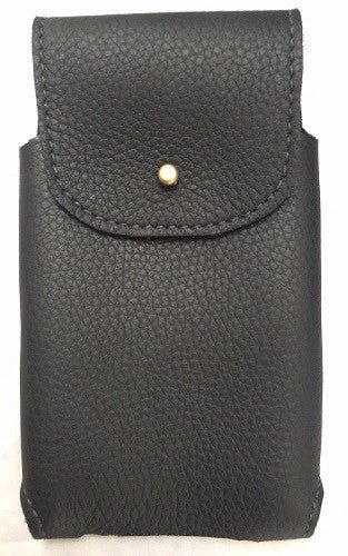 Handtooled LeatherHANDMADE LEATHER PHONE CASE & WALLET Large Belt Holster Sleeve iPhone6+ etc in BLACKbeltbelt clipSaving Shepherd