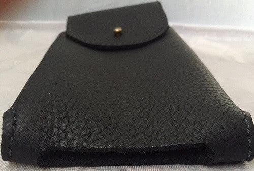 Handtooled LeatherHANDMADE LEATHER PHONE CASE & WALLET Large Belt Holster Sleeve iPhone6+ etc in BLACKbeltbelt clipSaving Shepherd