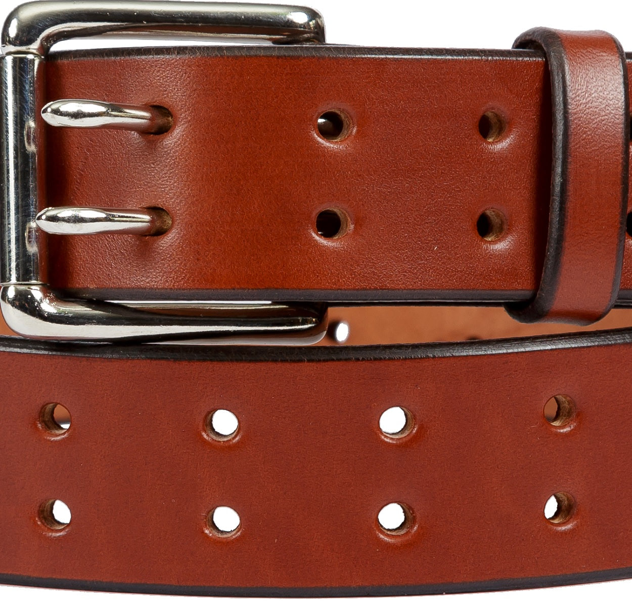 Leather Belt1¾" DUAL PRONG DOUBLE HOLE BELT - Heavy Duty Amish Handmade USAbeltbeltsSaving Shepherd
