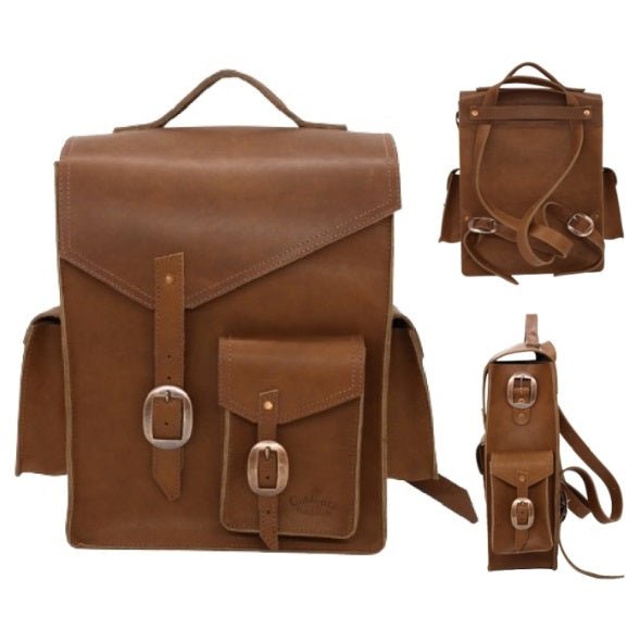 Leather BackpackHIGHLAND BACKPACK - Adjustable for Backpack or Cross Shoulder BagAmishbagSaving Shepherd