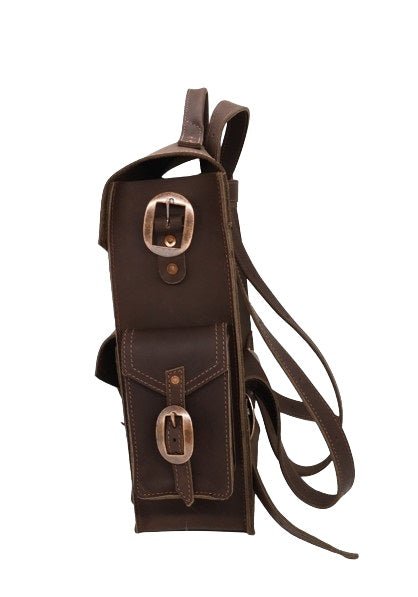 Leather BackpackLARGE HIGHLAND BACKPACK - Adjustable for Backpack or Cross Shoulder BagAmishbagSaving Shepherd