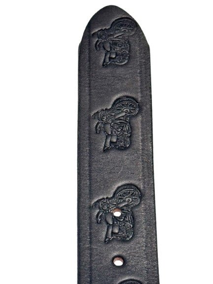 Leather BeltBIKER WORK BELT - Heavy Duty 1½ Wide Motorcycle Bike DesignbeltbeltsSaving Shepherd