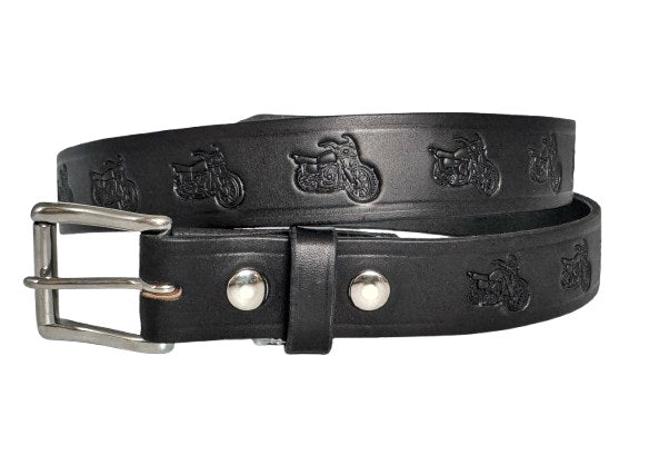 Leather BeltBIKER WORK BELT - Heavy Duty 1½ Wide Motorcycle Bike DesignbeltbeltsSaving Shepherd