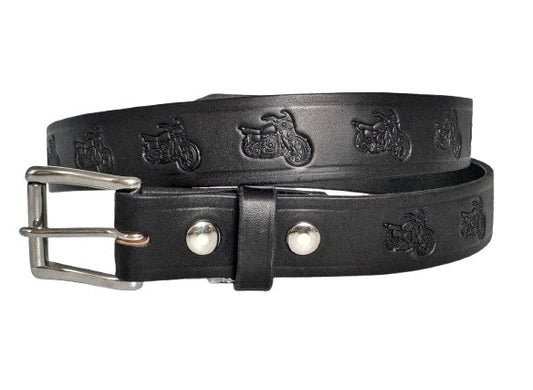 Leather BeltBIKER WORK BELT - Heavy Duty 1½ Wide Motorcycle Bike DesignbeltbeltsSaving Shepherd